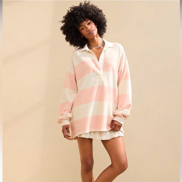 Aerie  Prep rally rugby sweatshirt. - Picture 2 of 8